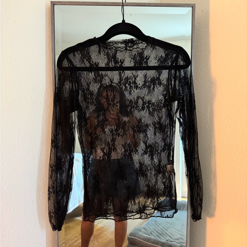 Amazon Black Lace Blouse